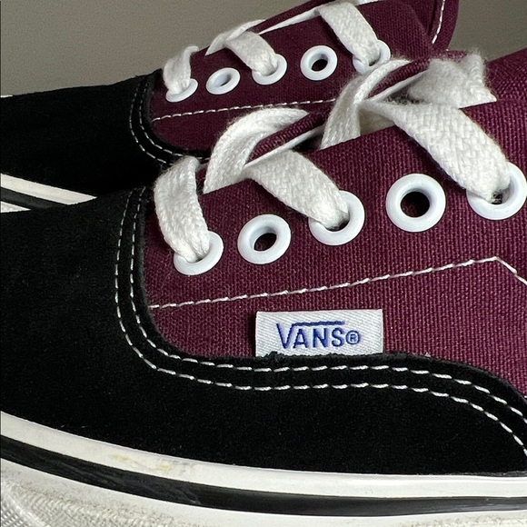 Vans Anaheim Factory Era Style 95 Suede Black Burgundy Women’s 9.5 / Men’s 8.0 - Picture 4 of 7